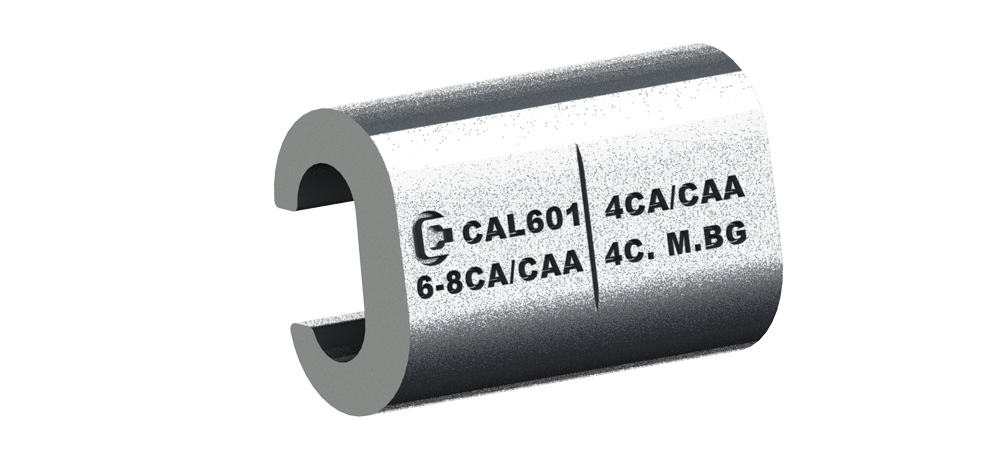 Foto do conector a compressão CAL Conimel.