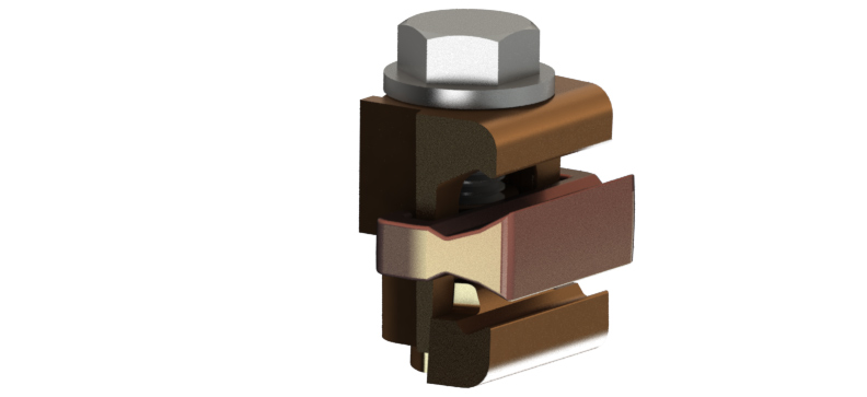 Imagem conector bimetálico paralelo vise