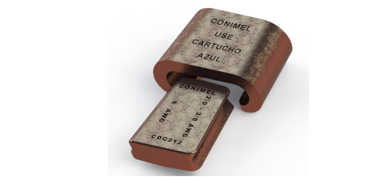 Imagem aproximada conector de derivação elétrica variação 1