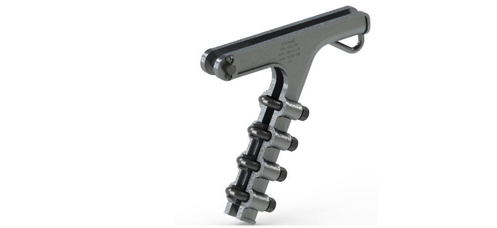 Foto do grampo de ancoragem